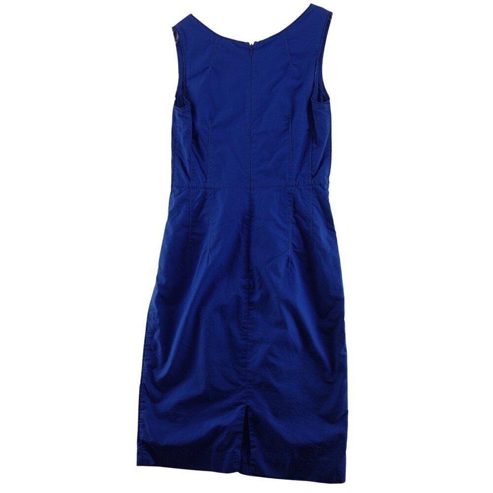 Club Monaco Blue Cotton Scoop Neck Mini Dress Women's size 0 - Picture 2 of 9